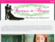 Tablet Screenshot of boutiquedefilipina.com